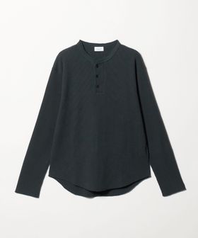 UNUSED/＜UNUSED＞LONG‐SLEEVE HENRY NECK WAFFLE T‐SHIRT/カットソー/Tシャツ / カットソー