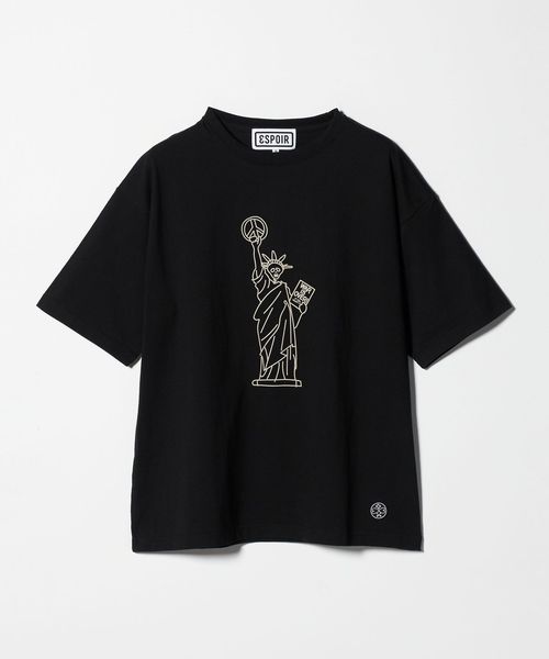 ESPOIR/＜ESPOIR＞Skull Liberty Tシャツ/Tシャツ / カットソー
