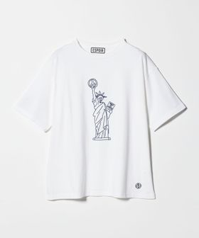 ESPOIR/＜ESPOIR＞Skull Liberty Tシャツ/Tシャツ / カットソー