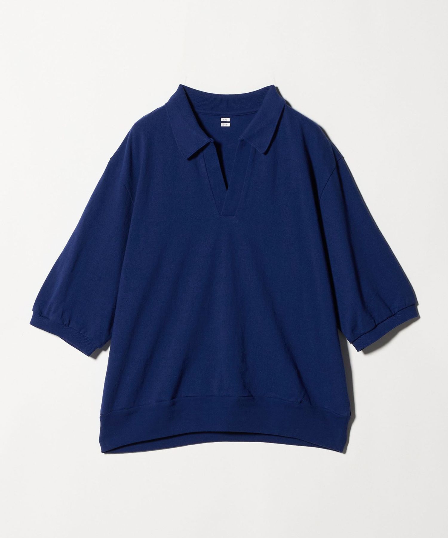 blurhms＞シルクブレンド ネップ スキッパー ニット