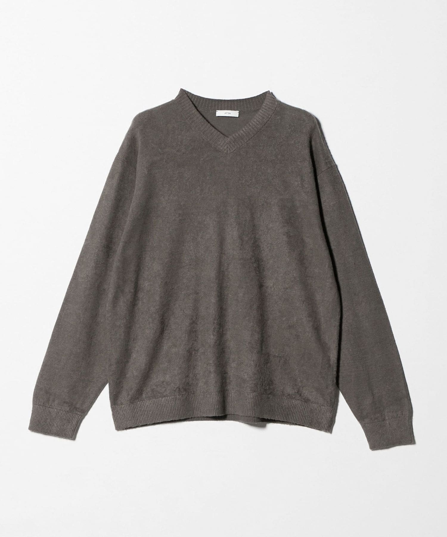 ATON＞SHORT FUR V―NECK SWEATER/ニット