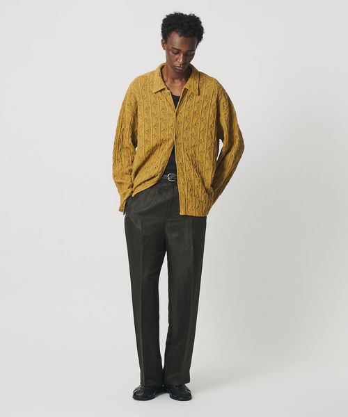 OWNESS/＜OWNESS＞クリスピー リーフ ニット シャツ/カーディガン / ボレロ