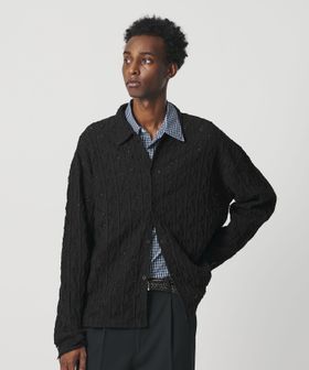 OWNESS/＜OWNESS＞クリスピー リーフ ニット シャツ/カーディガン / ボレロ