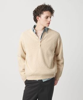 BEAUTY&YOUTH/リラックス 4ボタン ヘンリーネック ニット/ニット / セーター