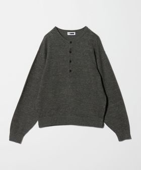 H BEAUTY&YOUTH/＜H＞リネン4B ヘンリーネックニット/ニット / セーター