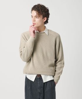 BEAUTY&YOUTH/ブークレ ミックス 12ゲージ アゼ クルーネック ニット/ニット / セーター