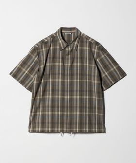 AURALEE/＜AURALEE＞TROPICAL WOOL CHECK HALF―SLEEVED SHIRT/シャツ/シャツ / ブラウス