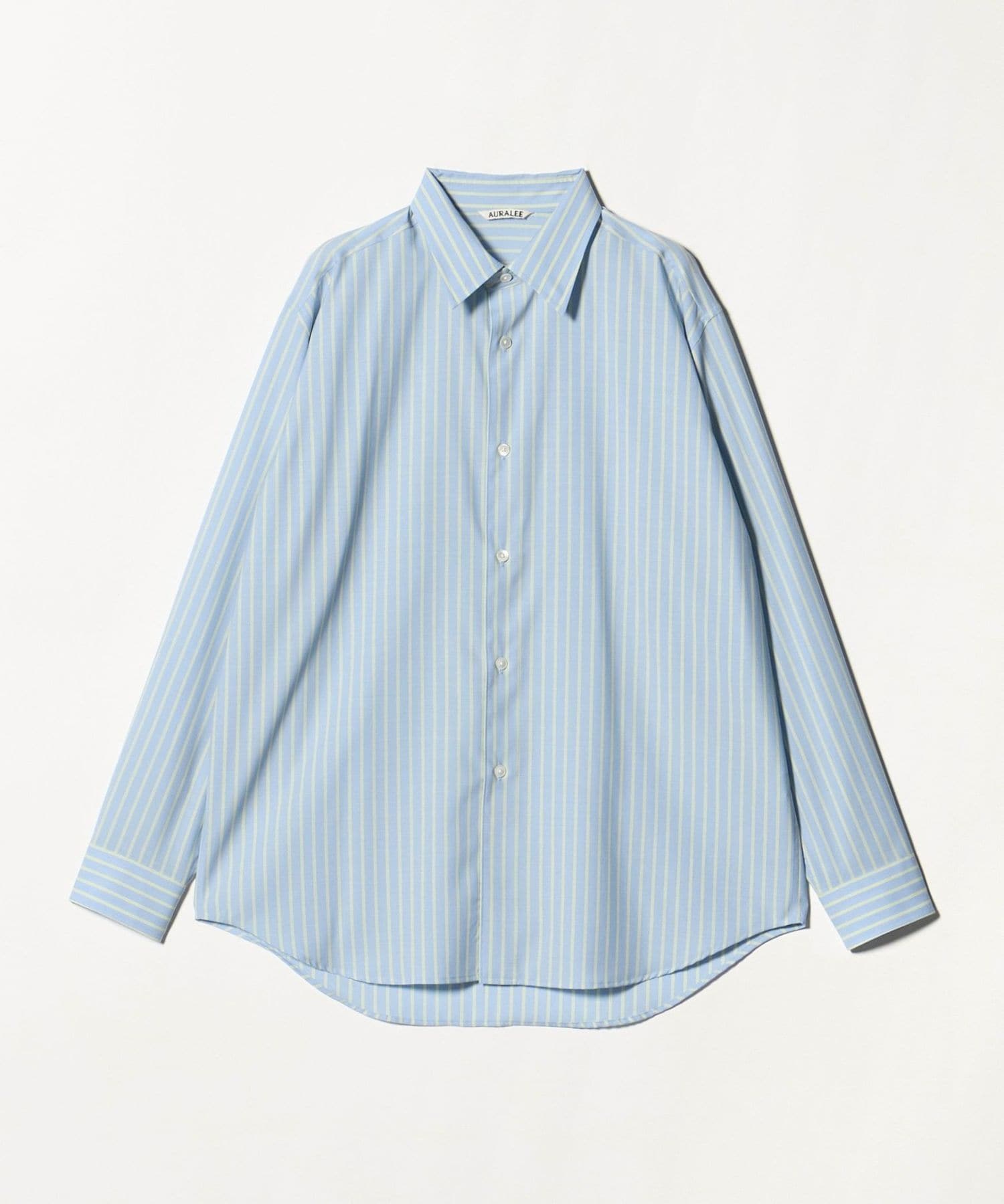 AURALEE＞WOOL STRIPE SHIRT/シャツ