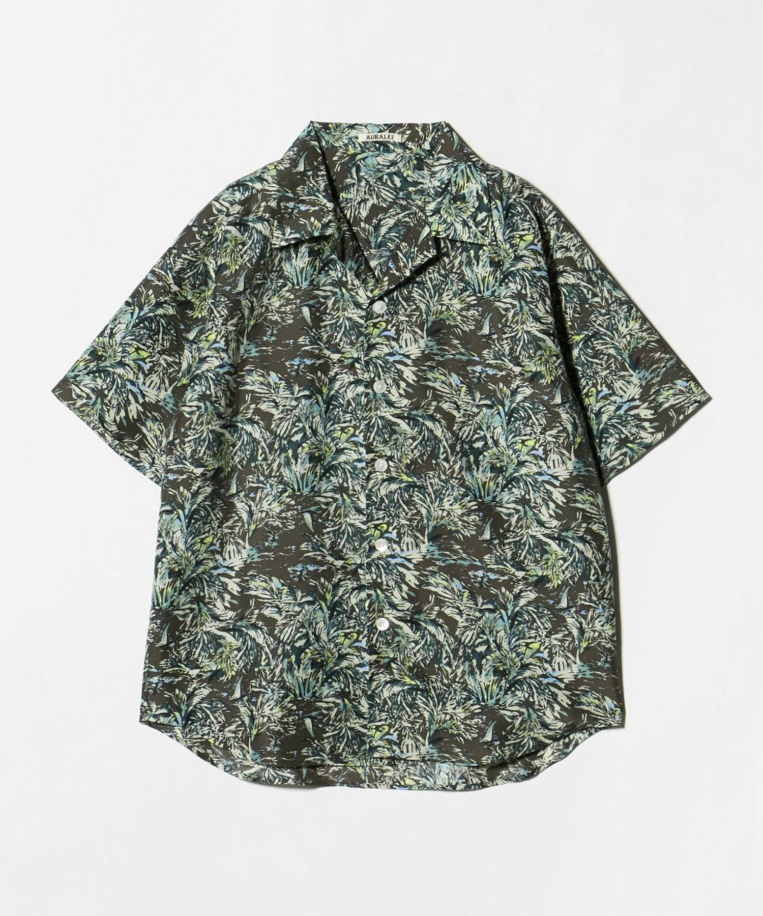 AURALEE＞PRINTED AIRY SILK HALF―SLEEVED SHIRT/シャツ