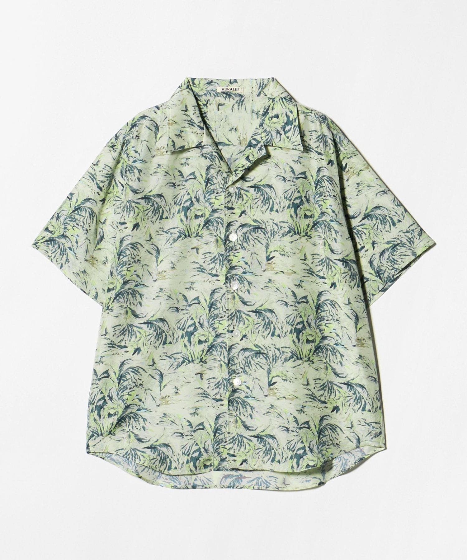 AURALEE>PRINTED AIRY SILK HALF―SLEEVED SHIRT/シャツ AURALEE>PRINTED AIRY SILK HALF―SLEEVED SHIRT/シャツ