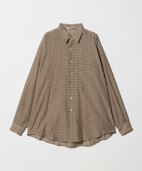 AURALEE/＜AURALEE＞AIRY LIGHT COTTON CHECK BIG SHIRT/シャツ/シャツ / ブラウス