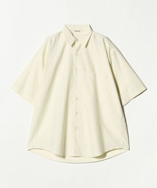 AURALEE/＜AURALEE＞WASHED TWILL BIG HALF SLEEVED SHIRT/シャツ/シャツ / ブラウス