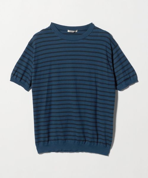 AURALEE/＜AURALEE＞HIGH GAUGE COTTON KNIT T―SHIRT/Tシャツ/ニット / セーター