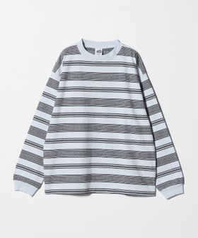 BEAUTY&YOUTH/12oz ヘビーウェイト ボーダー クルーネック カットソー/Tシャツ / カットソー