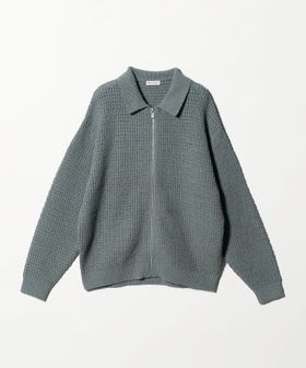 BEAUTY&YOUTH/ブークレ レース ジップ ポロ ジャケット ウォッシャブル/カーディガン / ボレロ