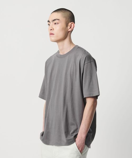 H BEAUTY&YOUTH/＜H＞ハイブリッドコットン チューブ クルーネック Tシャツ/Tシャツ / カットソー