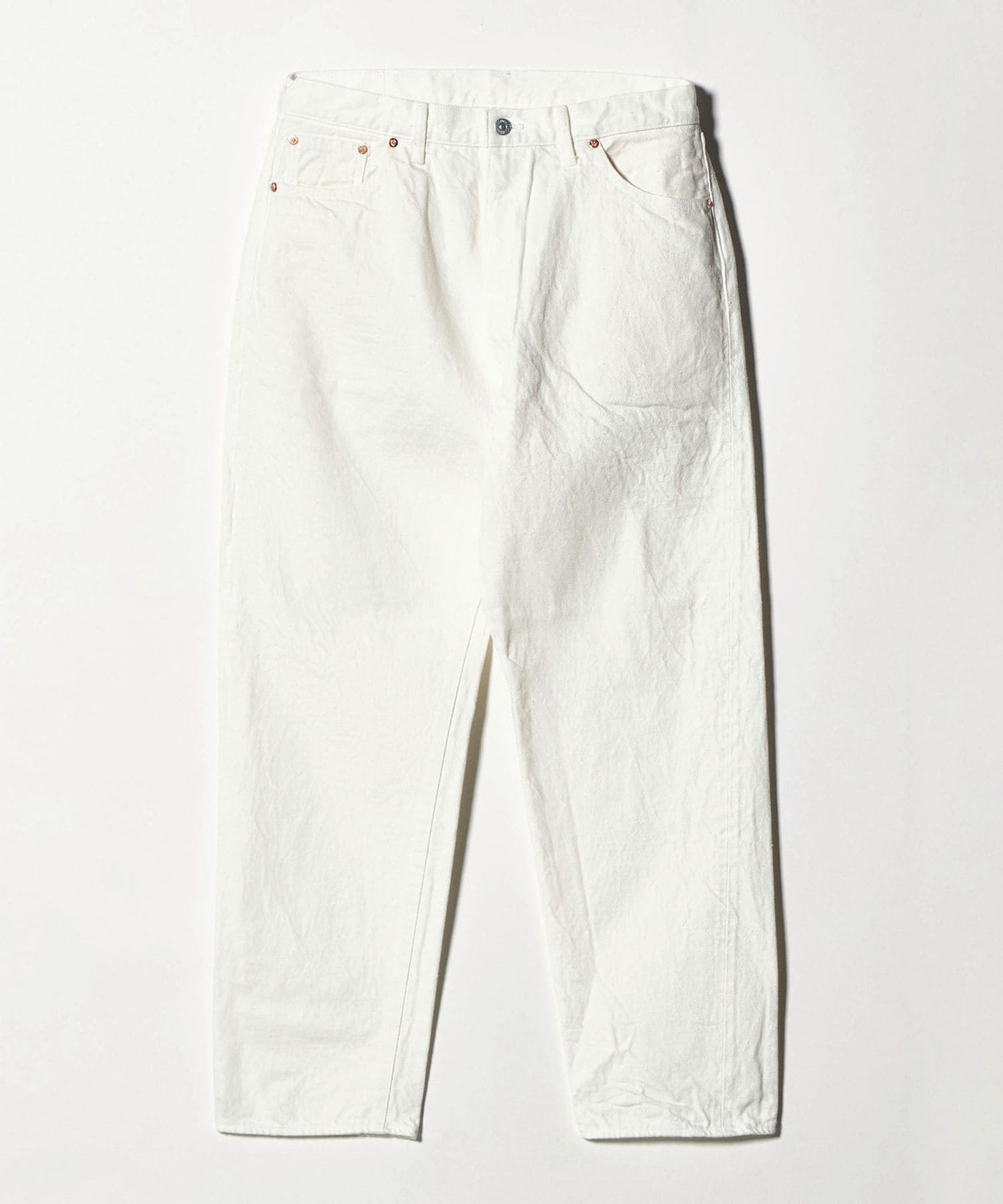 KAPTAIN SUNSHINE＞5P ZIPPER FRONT DENIM PANTS WHITE/デニムパンツ