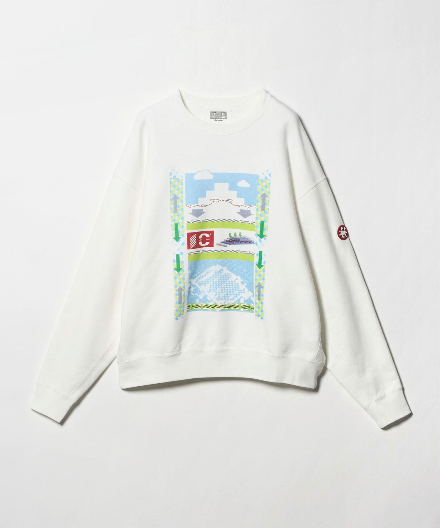 C.E＞AS OBJECTS FROM SHAPES CREW NECK SWEAT/スウェット