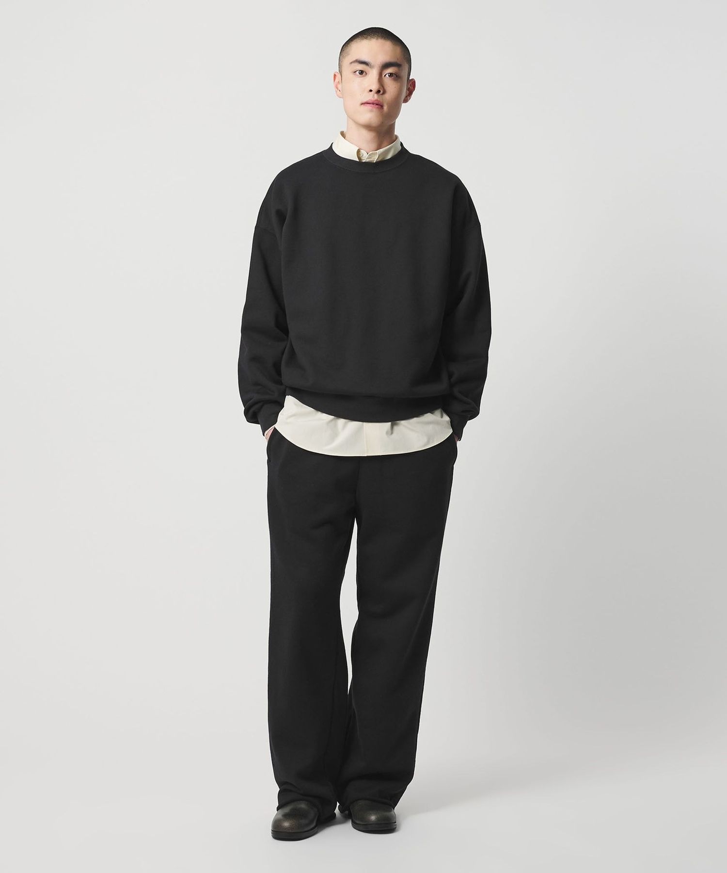 H＞エッセンシャル スウェット クルーネックプルオーバー