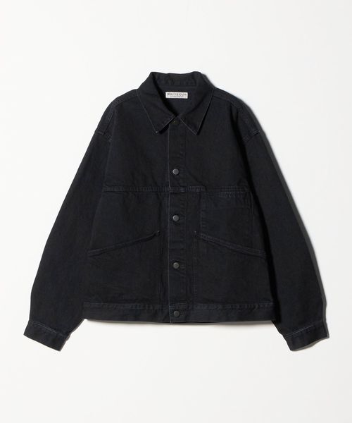 BEAUTY&YOUTH/フェード ブラック デニム ブルゾン/デニムジャケット