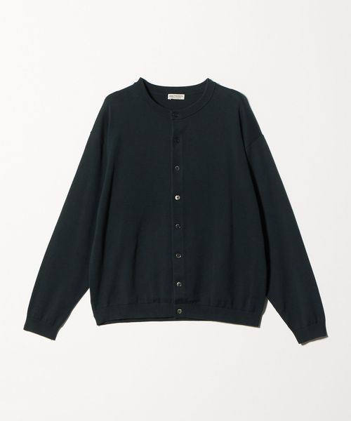 BEAUTY&YOUTH/コットン 8B クルーネック カーディガン/カーディガン / ボレロ