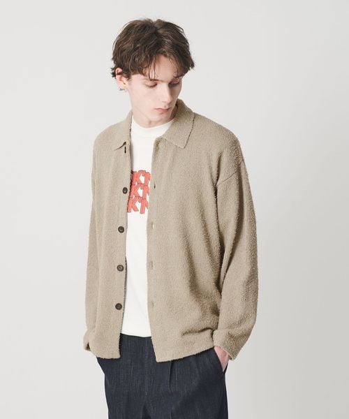 BEAUTY&YOUTH/ツイスト コットン ニットシャツ/カーディガン / ボレロ