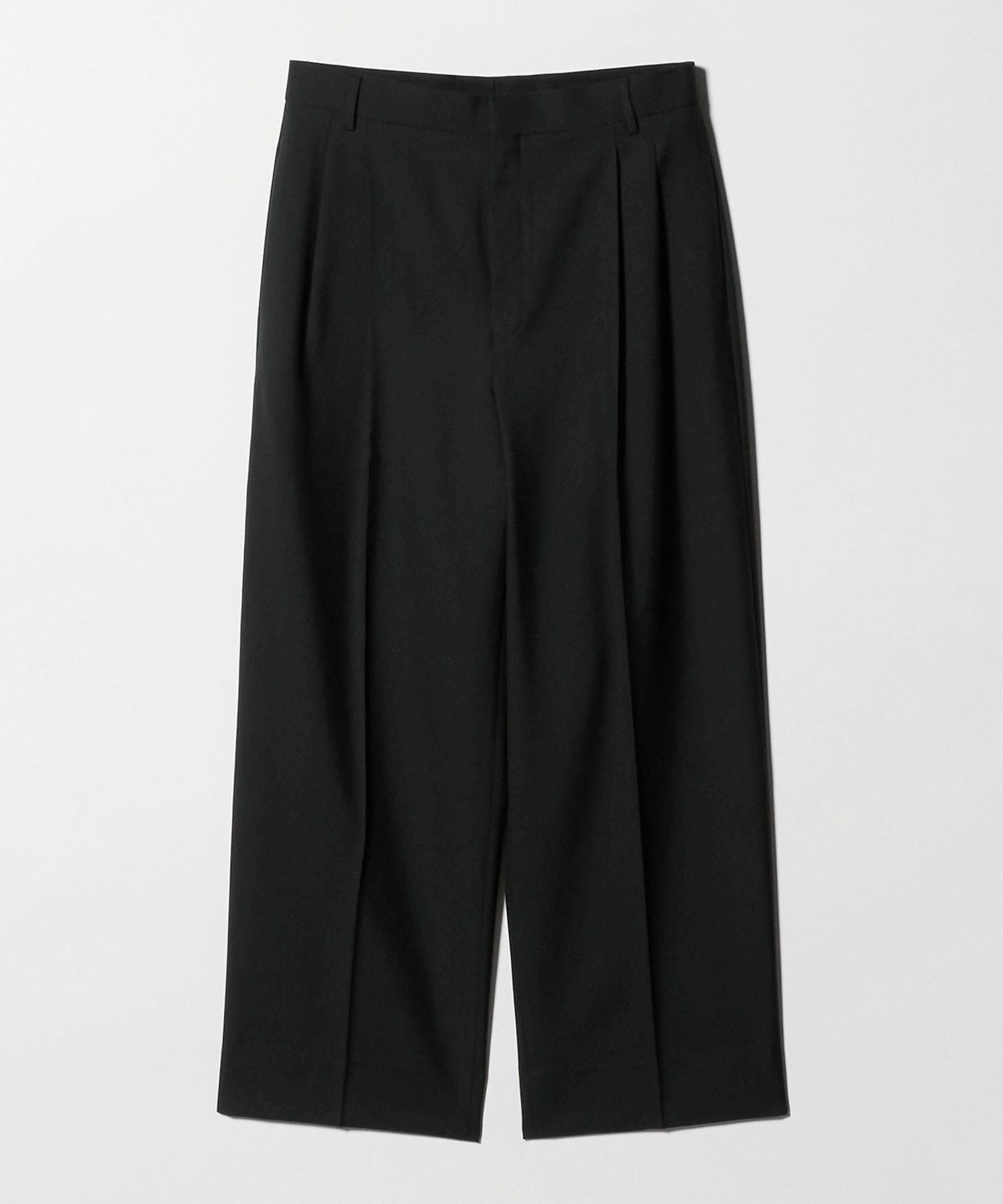 h beauty&youth ウールトロピカル 2プリーツワイドパンツ H＞トロピカルウール 2プリーツ ワイドパンツ