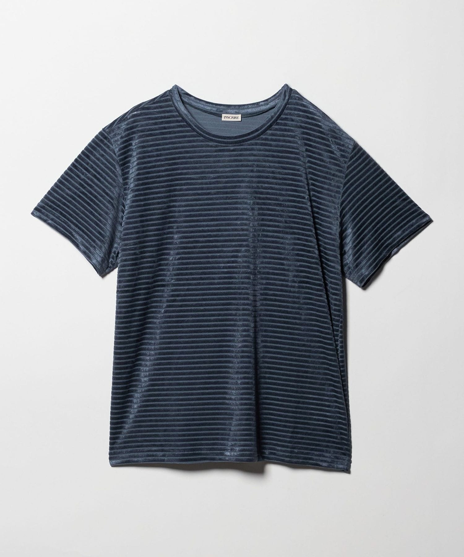 INSCRIRE＞VELOUR BORDER T―SHIRT/Tシャツ