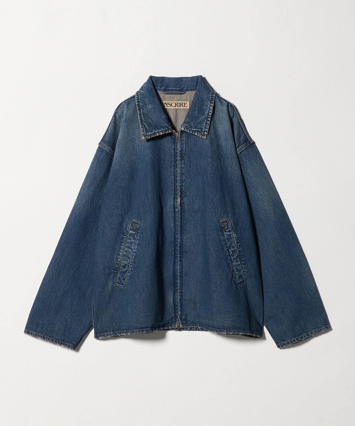アンスクリア新品ユナイテッドアローズ購入 INSCRIRE＞DENIM ZIP UP BLOUSON/ブルゾン