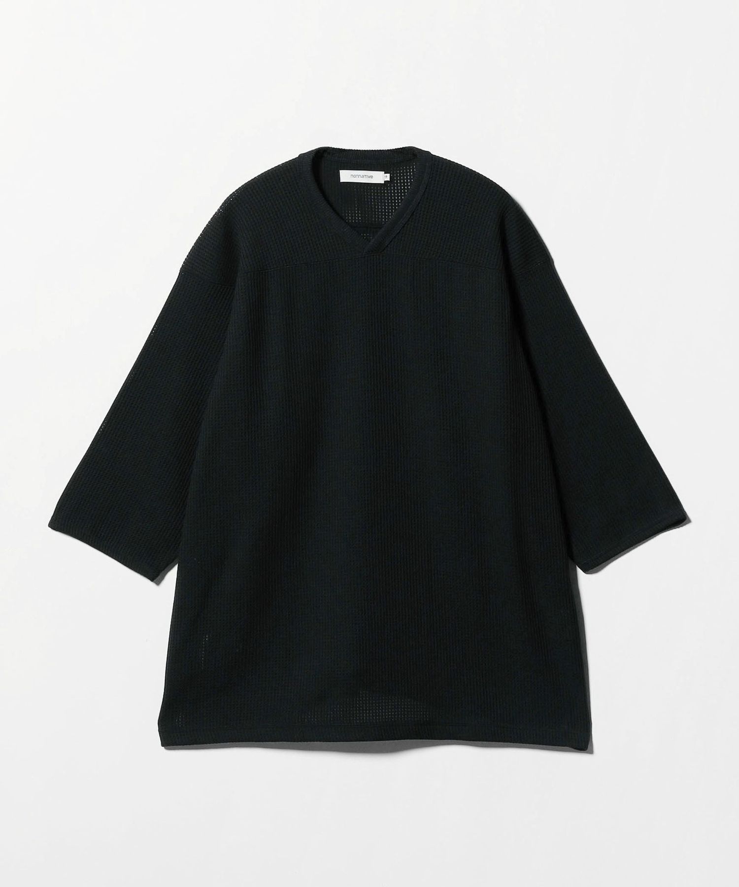 nonnative＞クォーター スリーブ Vネック Tシャツ