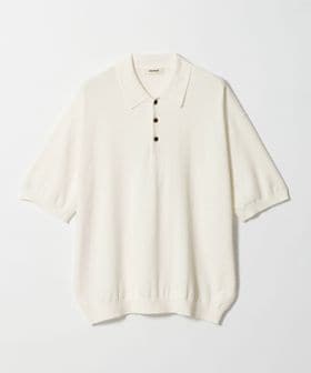 OWNESS/＜OWNESS＞フェザー コットン 3ボタン ポロシャツ/ニット / セーター