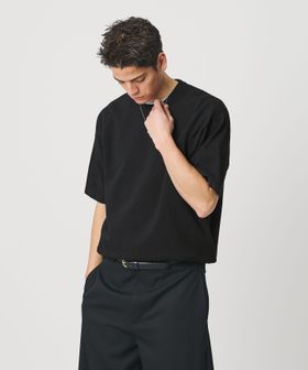 BEAUTY&YOUTH/KNITEE クリンプコットン クルーネック ニット Tシャツ/ニット / セーター