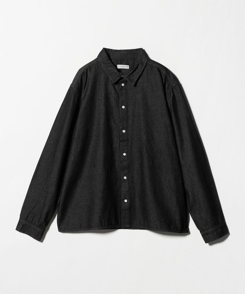 POP TRADING COMPANY/＜POP TRADING COMPANY＞アップリケ ロゴ デニム シャツ/シャツ / ブラウス