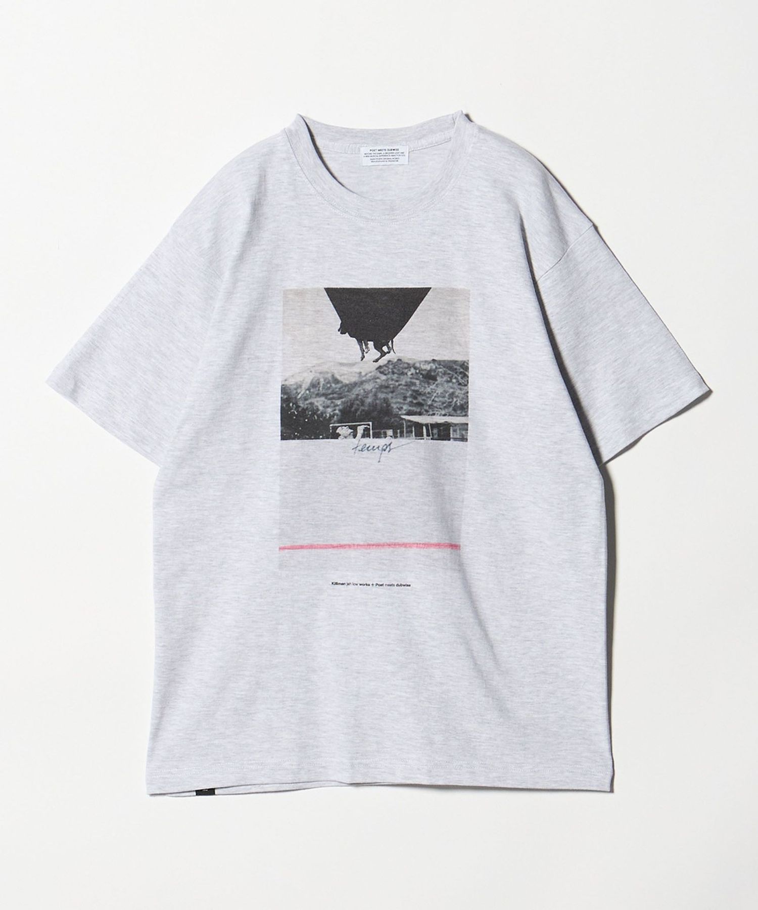 POET MEETS DUBWISE＞KJLW COLLAGE Tシャツ GRAY