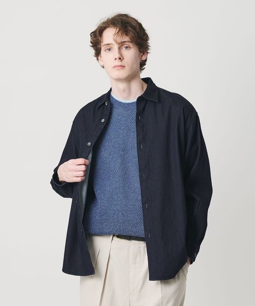 BEAUTY&YOUTH/7.5oz サテンデニム レギュラー グランデ シャツ GRANDE型/シャツ / ブラウス