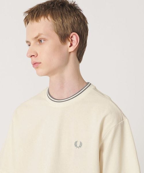 FRED PERRY/【別注】＜FRED PERRY＞ツインティップ クルーネック Tシャツ/Tシャツ / カットソー