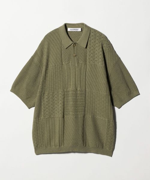 SandWaterr/＜SandWaterr＞ショートスリーブ ポロニット/ニット / セーター