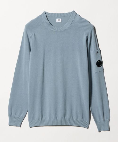 C.P.COMPANY/＜C.P COMPANY＞COTTON CREPE CREWNECK LENS SWEATER/ニット/ニット / セーター