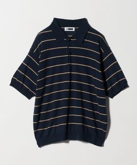 H BEAUTY&YOUTH/＜H＞スリーク ウール ボーダー ニットポロシャツ/ポロシャツ