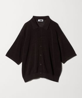 H BEAUTY&YOUTH/＜H＞リネンナイロン ポロカラー カーディガン/カーディガン / ボレロ