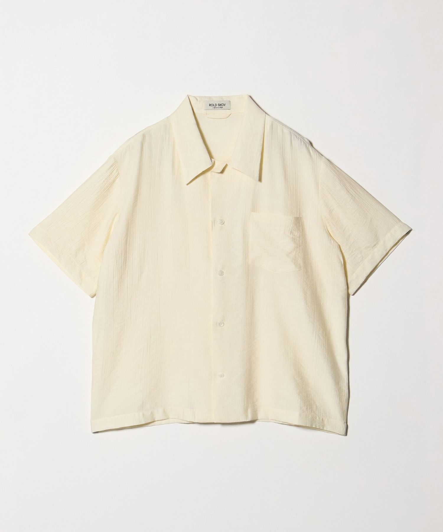 ROLD SKOV＞QUADRO SHIRT WHITE WAVE/シャツ
