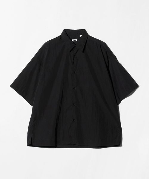 H BEAUTY&YOUTH/＜H＞ナイロンワッシャー スクエアカットシャツ/シャツ / ブラウス