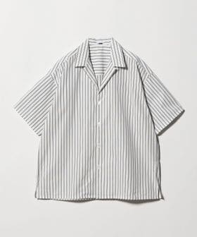 H BEAUTY&YOUTH/＜H＞BORGHI ストライプ スシ オープンカラーシャツ/シャツ / ブラウス