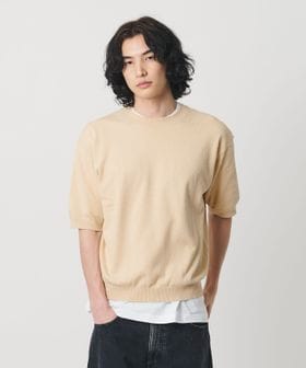 H BEAUTY&YOUTH/＜H＞ツイストコットン クルーネック ショートスリーブ/ニット / セーター