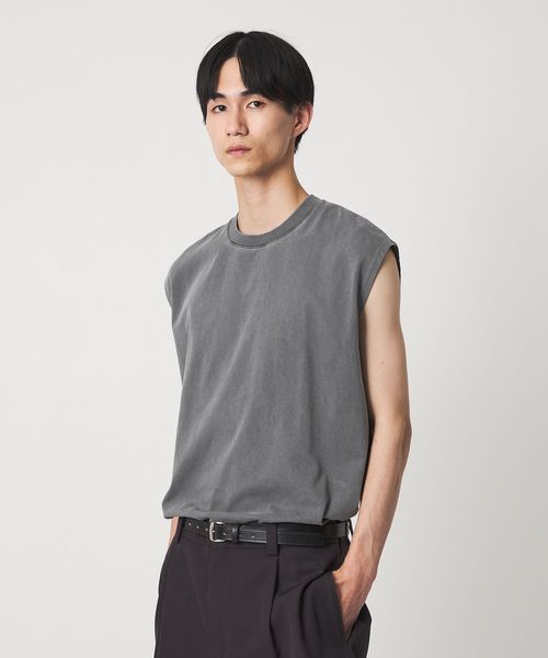 H BEAUTY&YOUTH/＜H＞メローコットン ノースリーブ/Tシャツ / カットソー