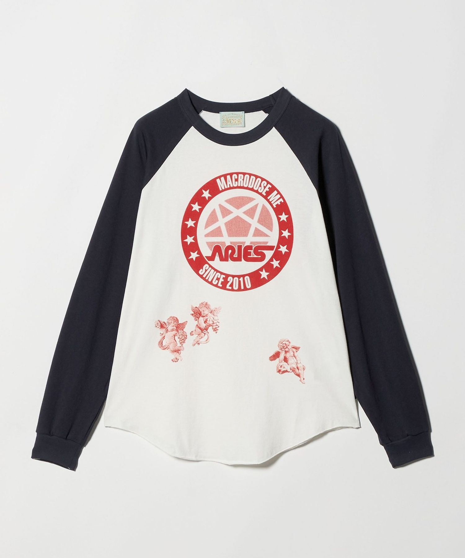 ARIES＞TRACKER RAGLAN BASEBALL LONGSLEEVE T―SHIRT/カットソー