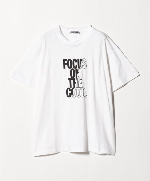 evergreen/＜evergreen＞FOCUS プリント Tシャツ/Tシャツ / カットソー