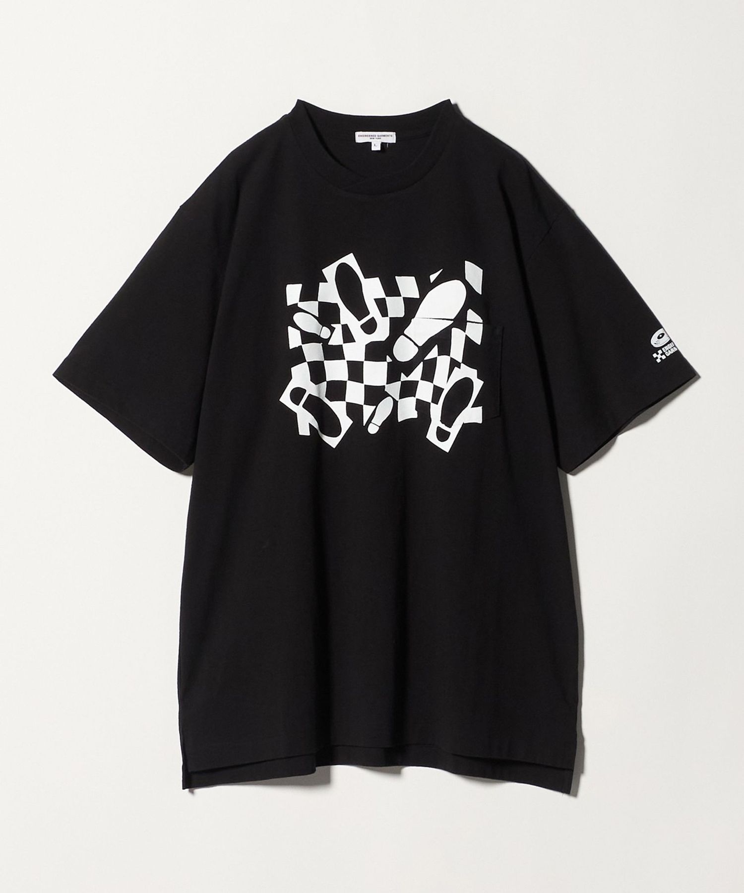 ENGINEERED GARMENTS＞クロスオーバー クルーネック Tシャツ フット