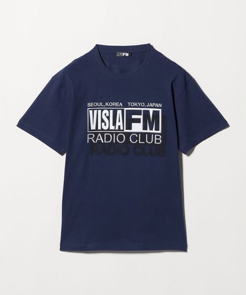 H BEAUTY&YOUTH/＜VISLA FM＞RADIO CLUB SHADOW T―SHIRT/Tシャツ/Tシャツ / カットソー