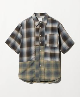 Jipijapa/【別注】＜Jipijapa＞ オンブレ チェック ショートスリーブ シャツ/シャツ / ブラウス